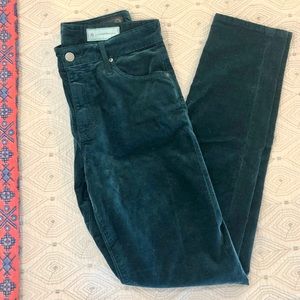 NWOT ANTHROPOLOGIE Teal AG Velvet Pants